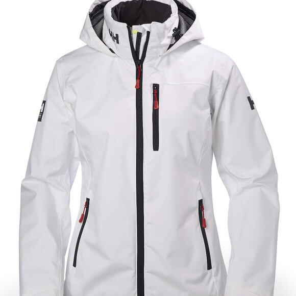 Helly Hansen Women's Crew Hooded Midlayer Fleece Lined Waterproof Jacket, Small - Picture 1 of 4